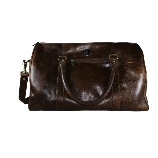 Adriel Mens Leather Duffle Bags Brown - BIMB3001