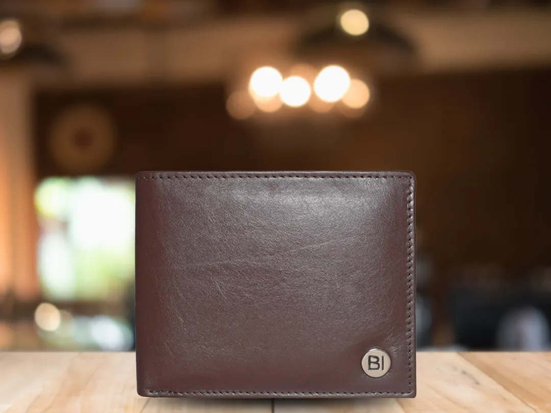 George Men’s Leather Wallet brown - BIMW110