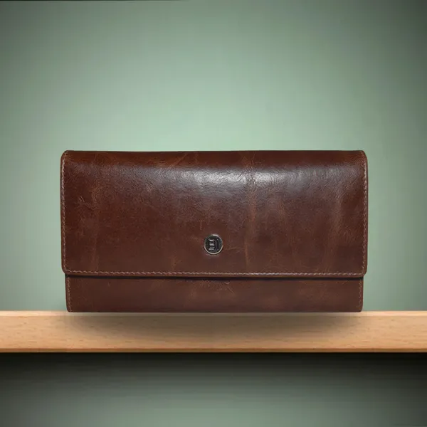 Ayra Women's Leather Wallet Brown - BIWW200
