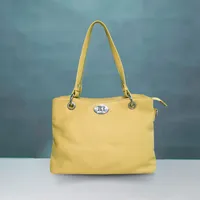 Olivia Women's Leather Bag Yellow - BIWB101