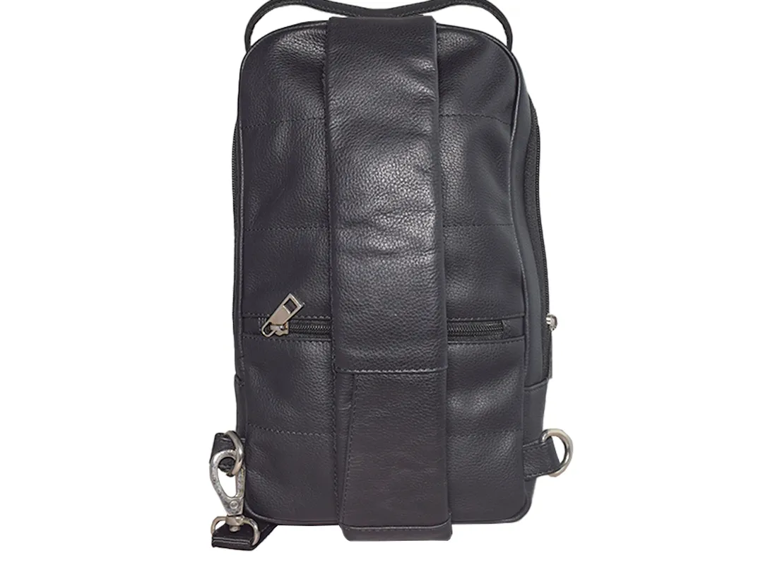 Rosie Women’s Leather Bagpack Black - BIWB115