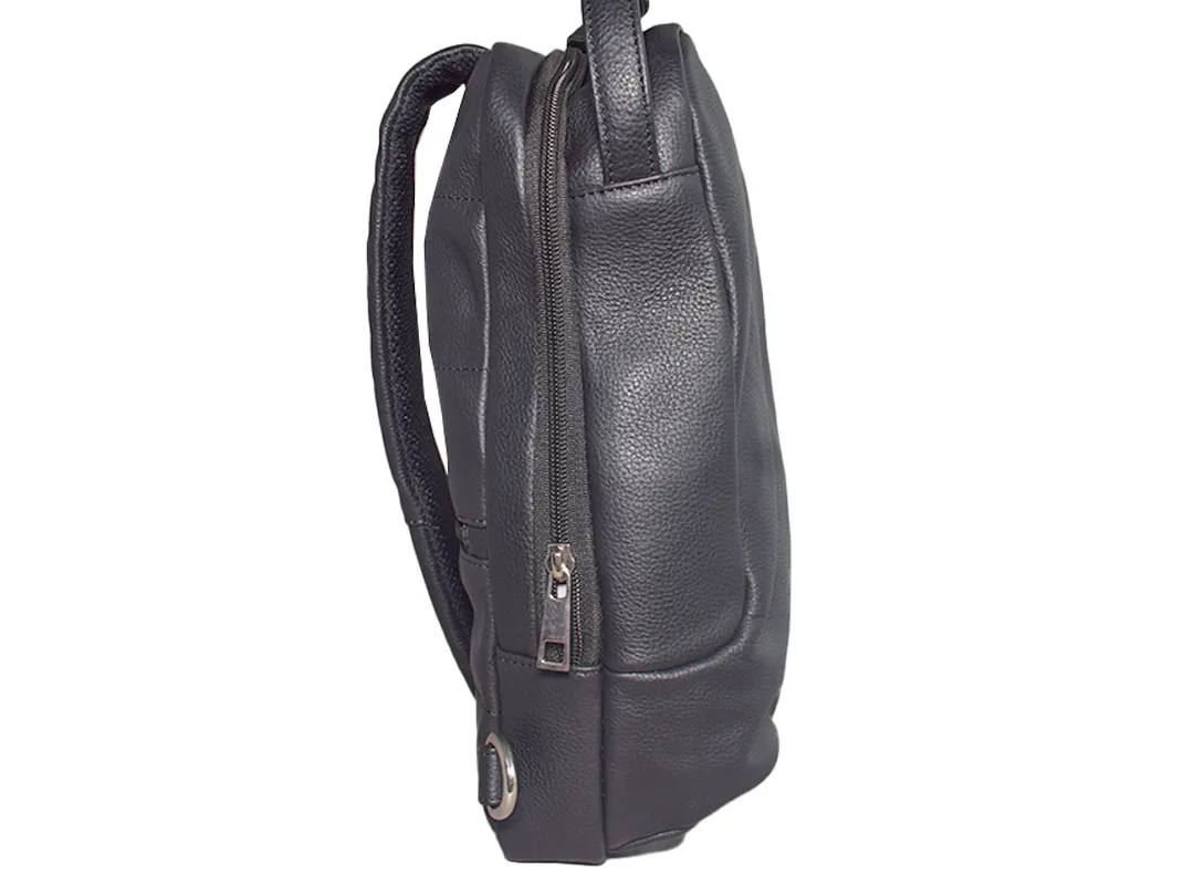 Rosie Women’s Leather Bagpack Black - BIWB115