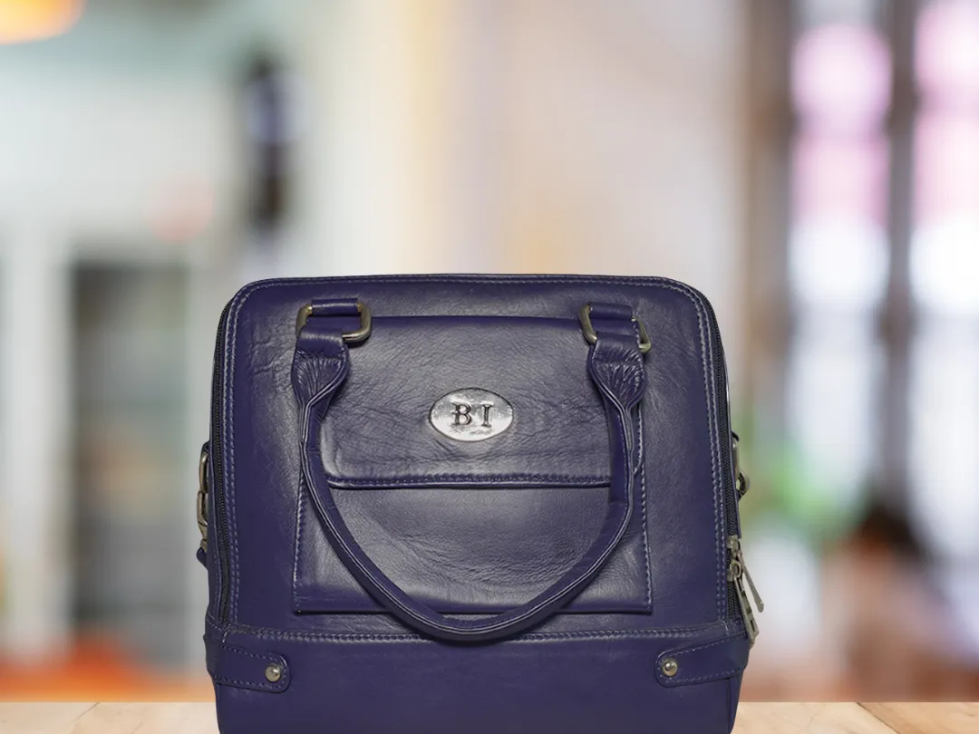 Daisy Women’s Leather Bag Blue - BIWB117