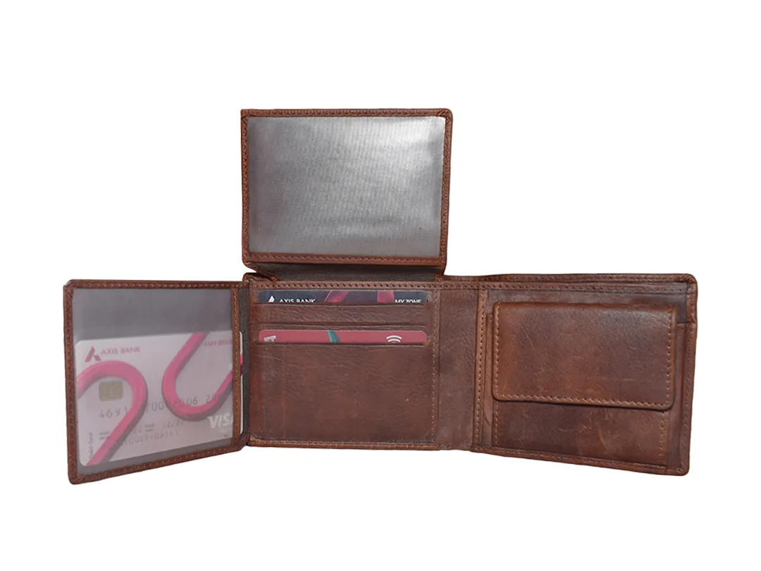 Leo Men’s Leather Wallet Brown - BIMW112