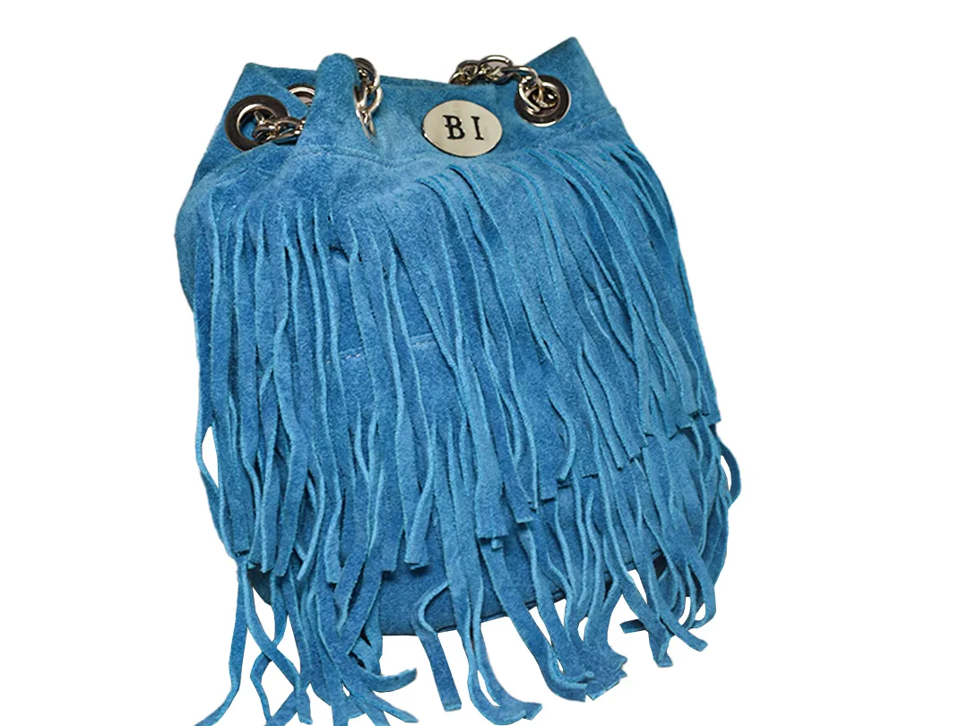 Ella Women’s Leather Bag Blue - BIWB120