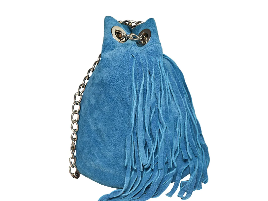 Ella Women’s Leather Bag Blue - BIWB120