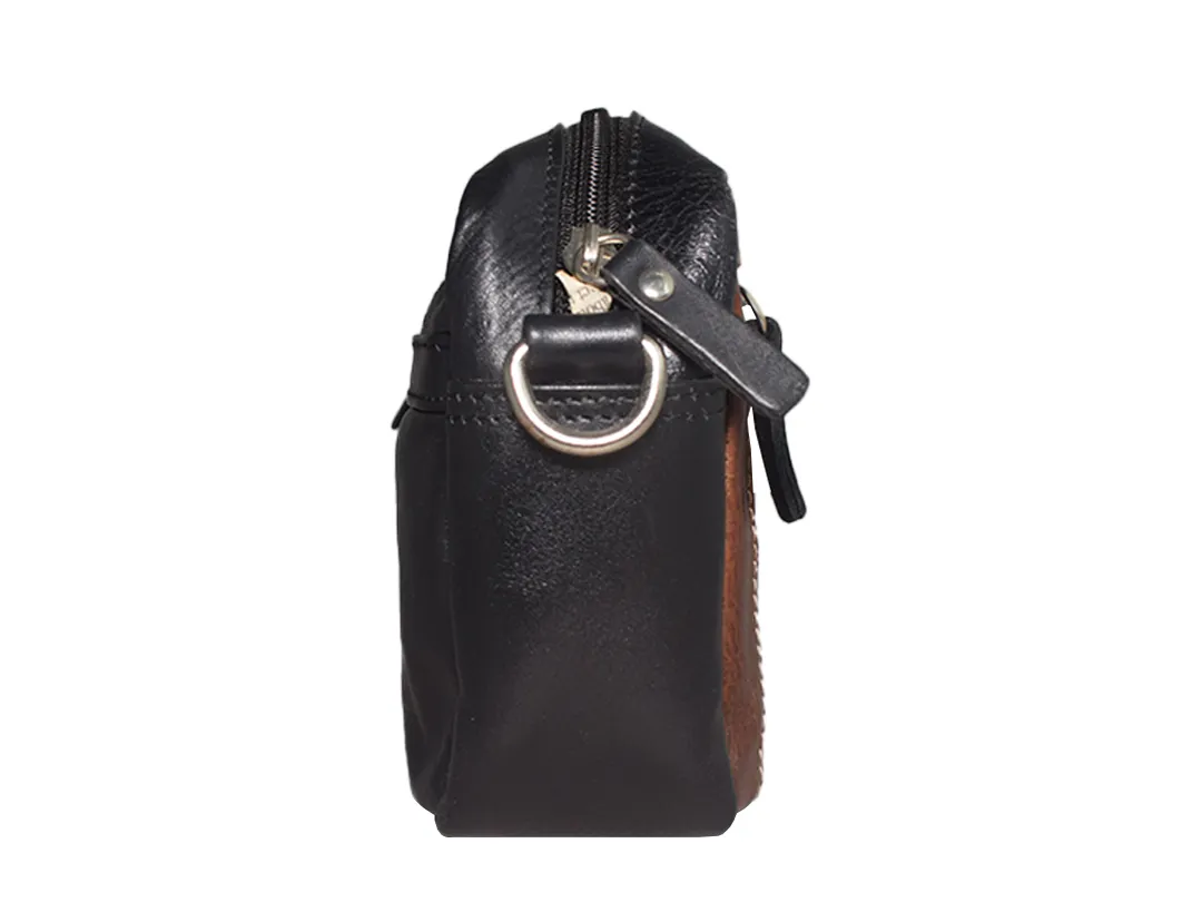 Charlotte Women’s Leather Bag Black & Brown - BIWB121