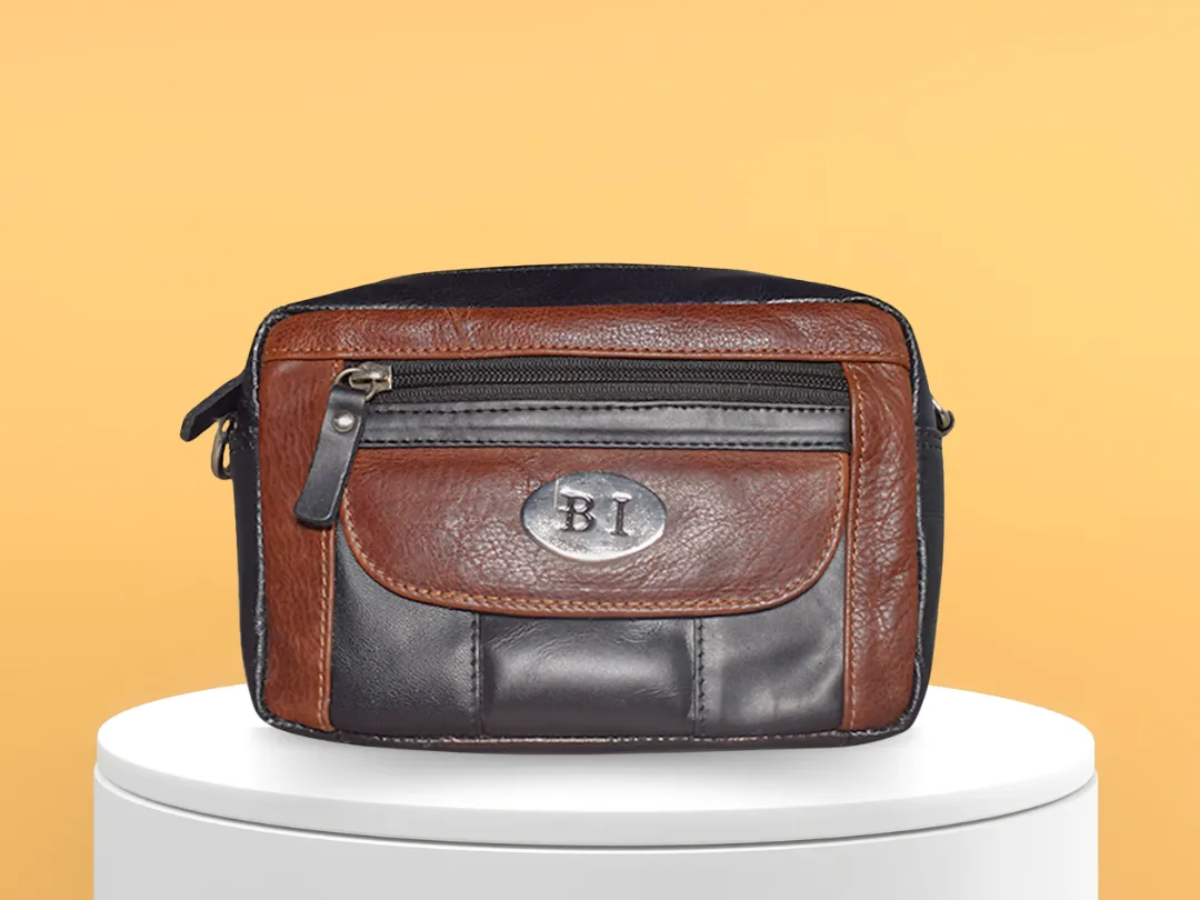 Charlotte Women’s Leather Bag Black & Brown - BIWB121