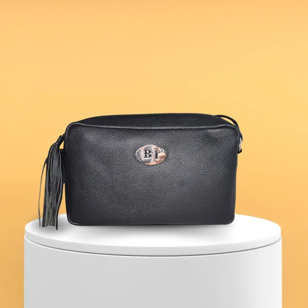 Phoebe Women's Leather Black Bag - BIWB123