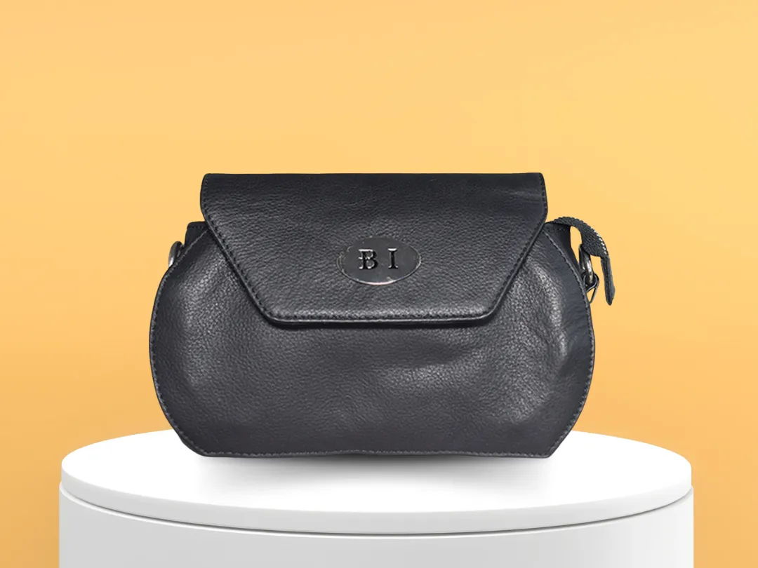Sofia Women's Leather Bag Black - BIWB125