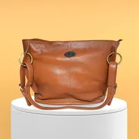 Maisie  Women's Leather Bag Cognac - BIWB128