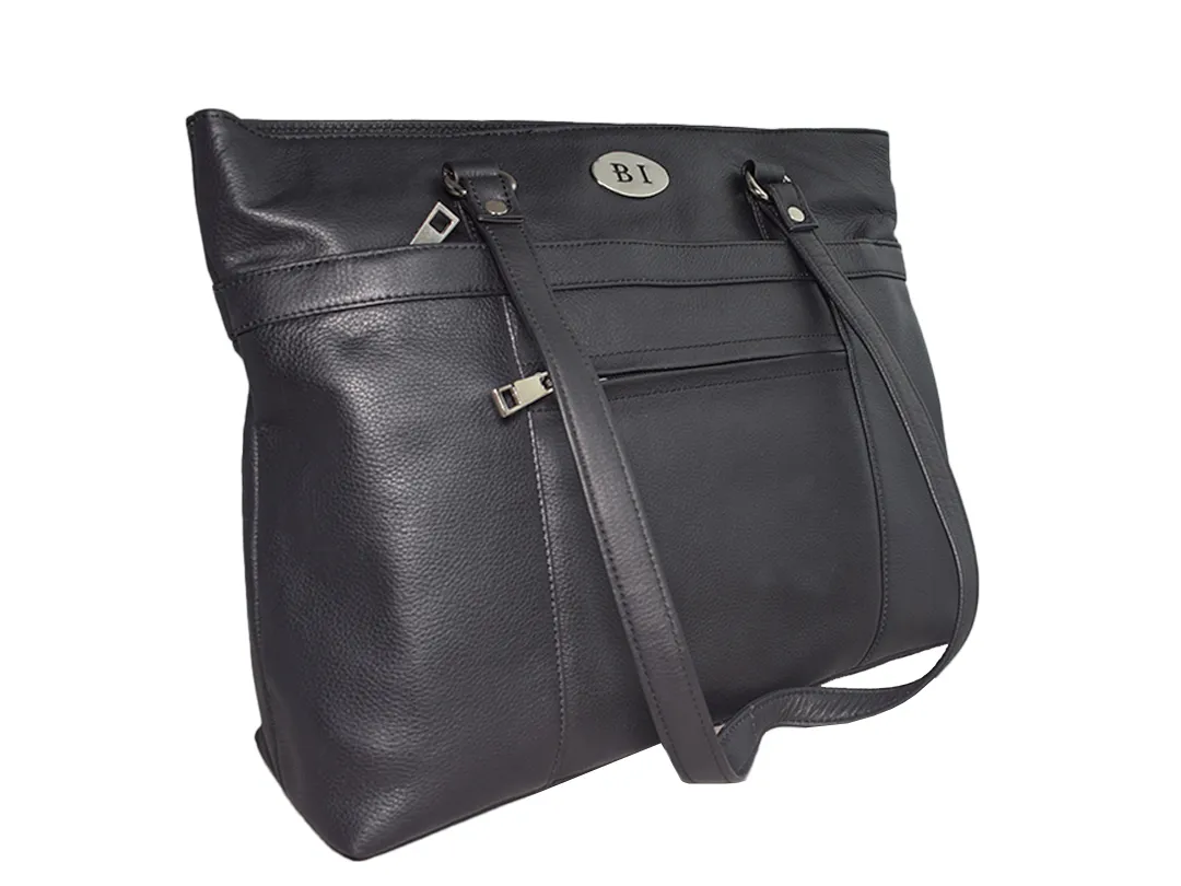Emilia  Women's Leather Bag Black - BIWB129
