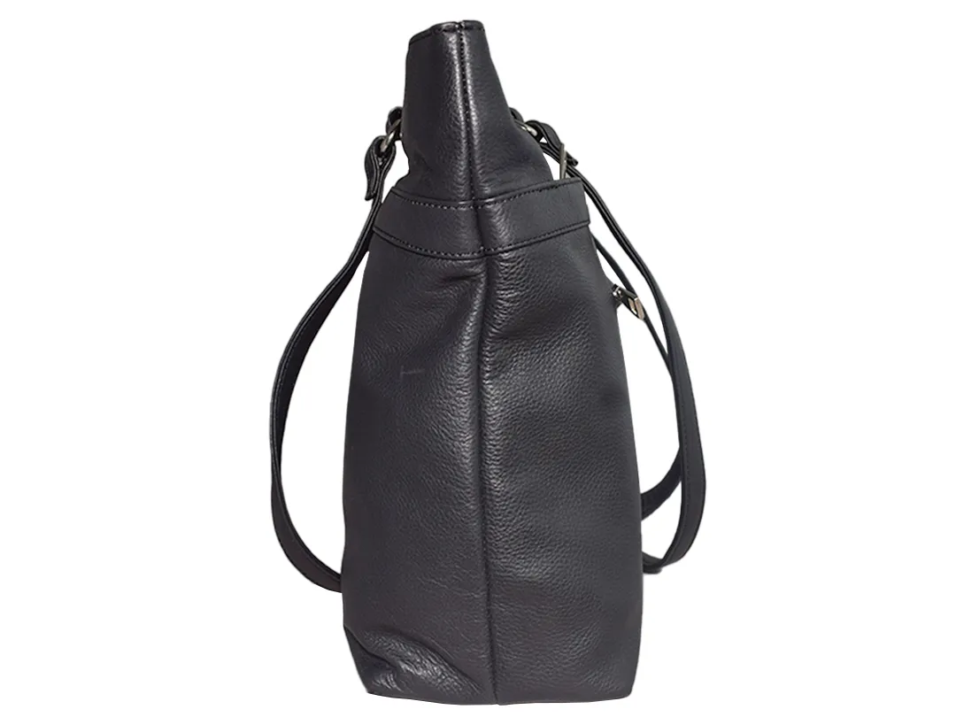 Emilia  Women's Leather Bag Black - BIWB129
