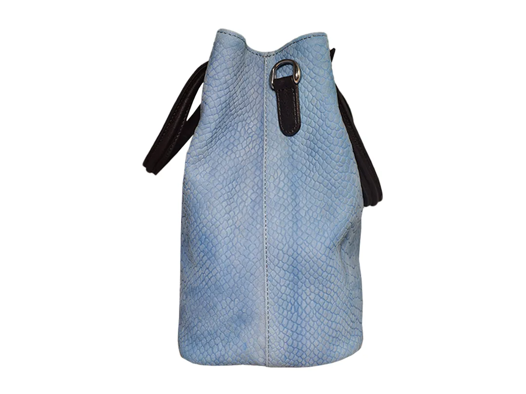 Matilda  Women's Leather Bag Sky Blue - BIWB131