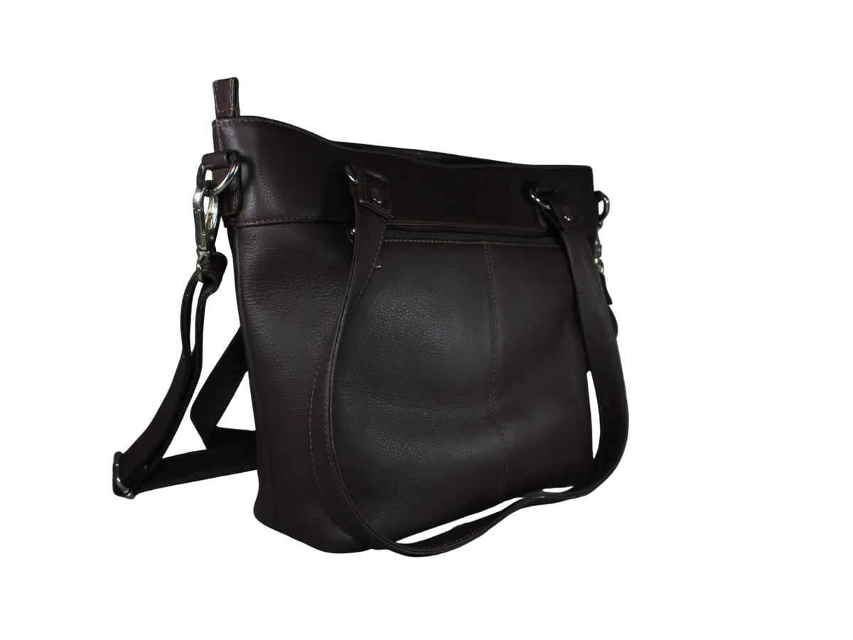 Jace Mens Leather Bags Dark Brown - BIMB3006