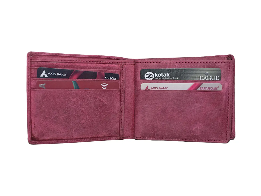 Arthur Men’s Leather Wallet Pink - BIMW116