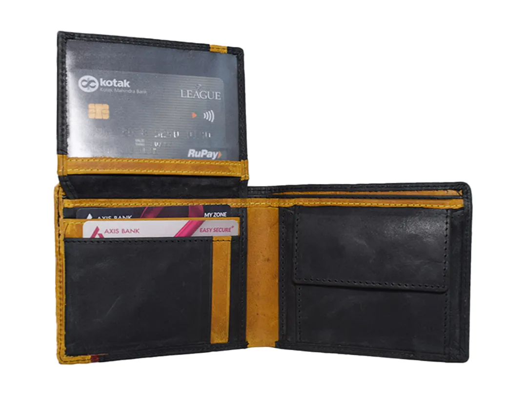 Archie Men’s Leather Wallet Black - BIMW117