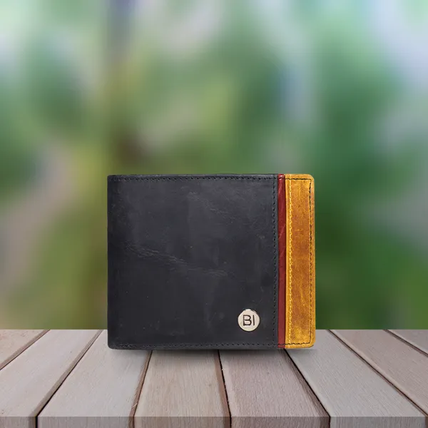 Archie Men’s Leather Wallet Black - BIMW117