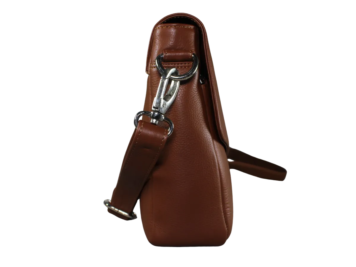 Lorenzo Mens Leather Bags Light Brown - BIMB3007