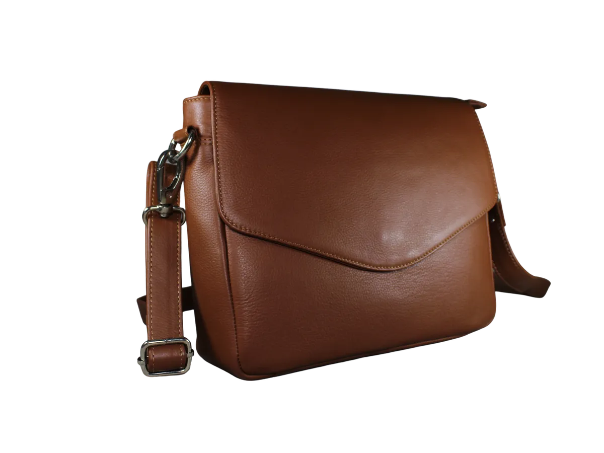 Lorenzo Mens Leather Bags Light Brown - BIMB3007