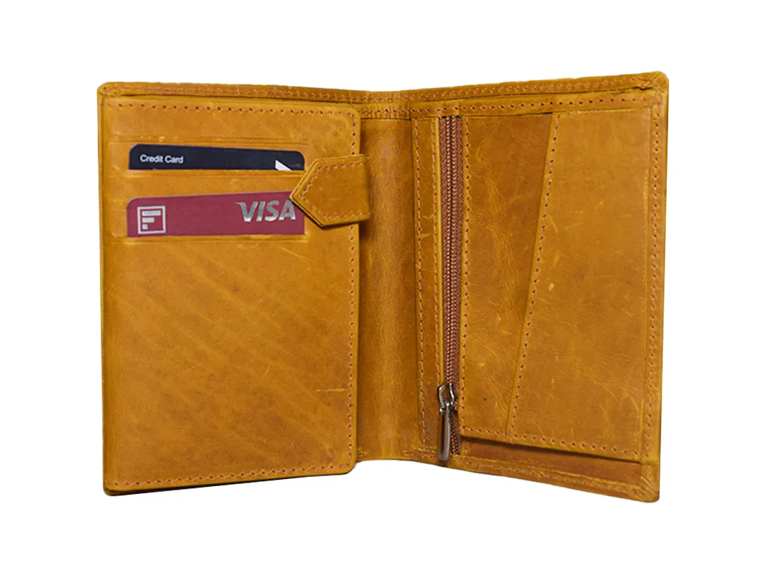 Henry Men’s leather wallet Tan - BIMW127