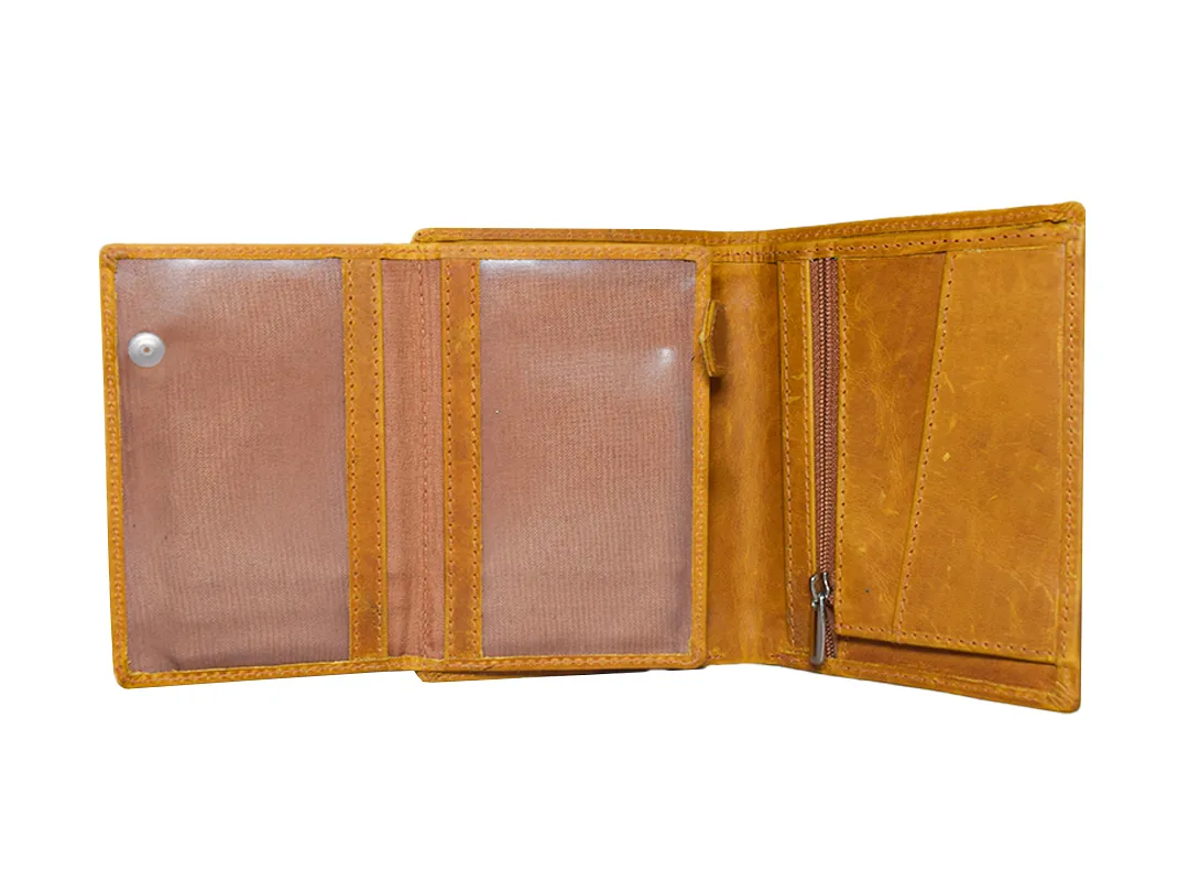 Henry Men’s leather wallet Tan - BIMW127
