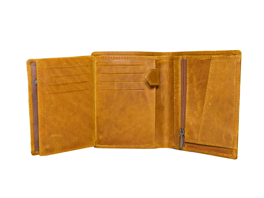 Henry Men’s leather wallet Tan - BIMW127