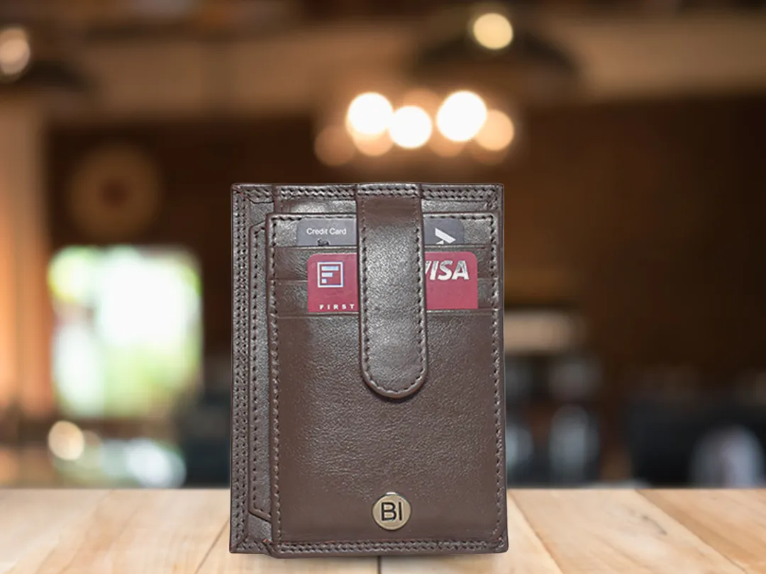Rupert  Card Case Dark Brown - BICC103