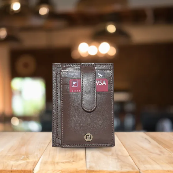 Rupert  Card Case Dark Brown - BICC103