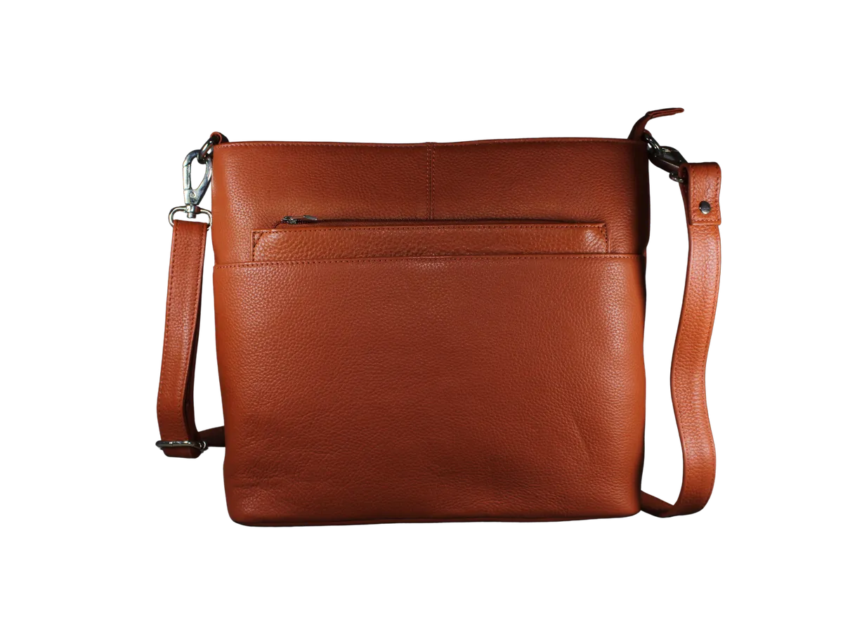 Damian Mens Leather Bags Orange - BIMB3002