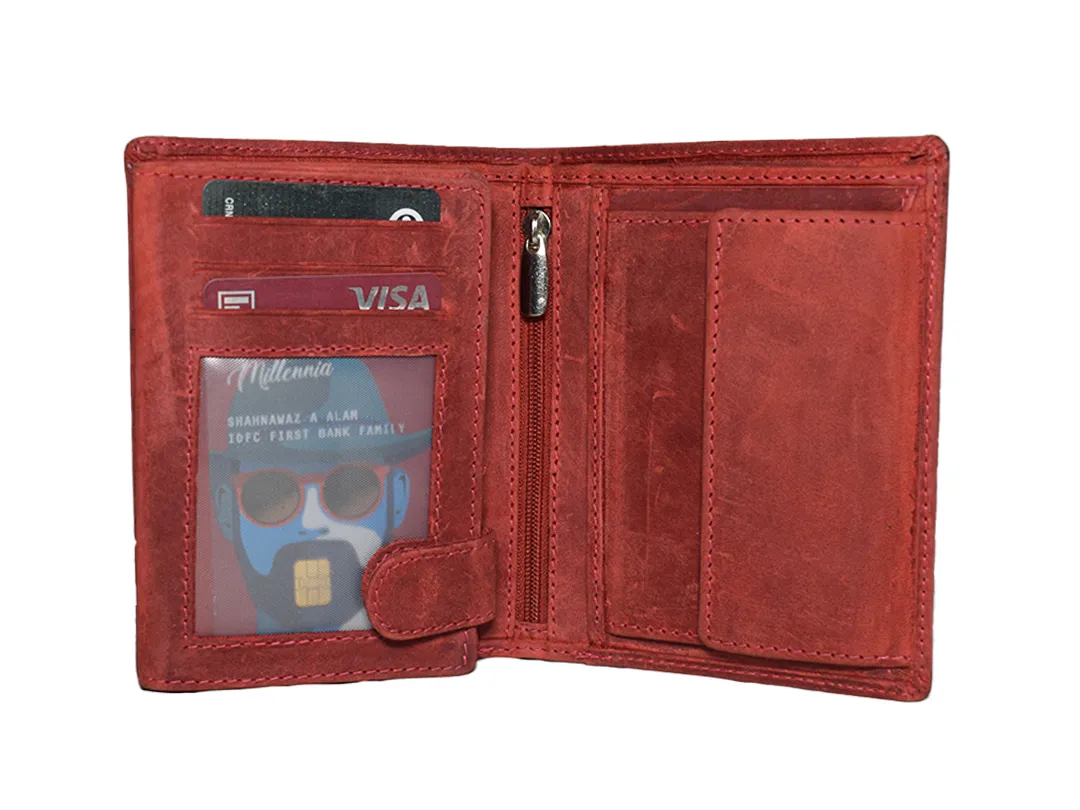 Jack Men’s Leather Wallet Red - BIMW132