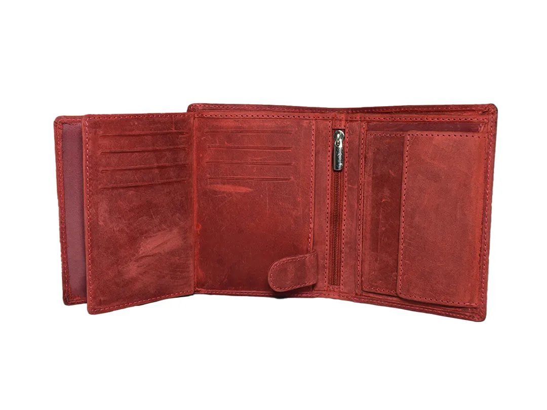 Jack Men’s Leather Wallet Red - BIMW132