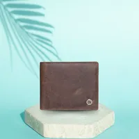 Luca Men’s leather wallet Dark Brown - BIMW137