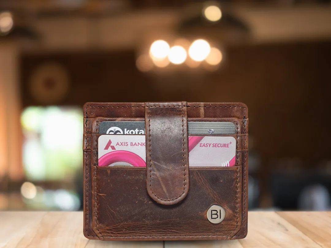Elli Card Case Dark Brown - BICC104