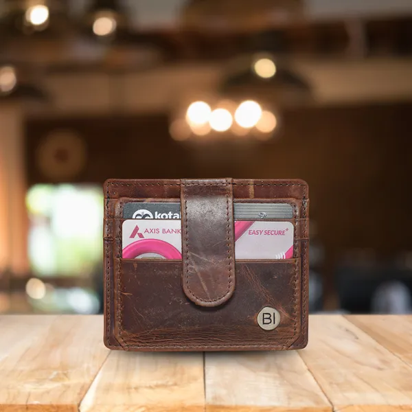 Elli Card Case Dark Brown - BICC104