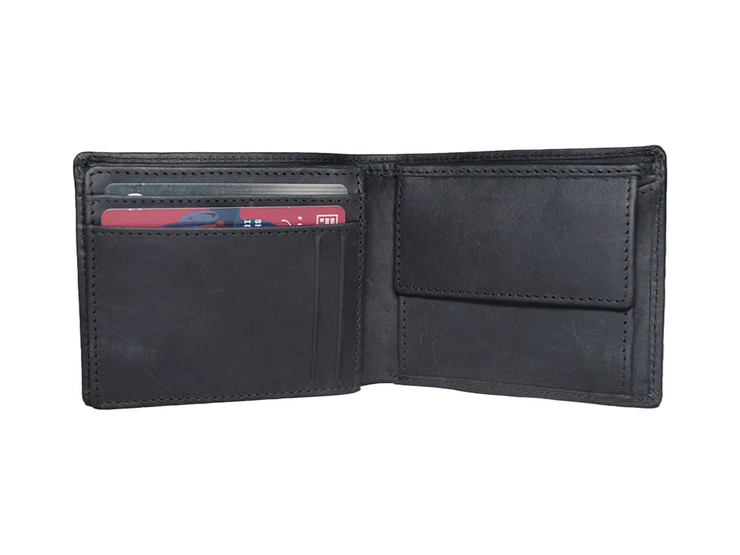 Isac Men’s Leather Wallet Black - BIMW142
