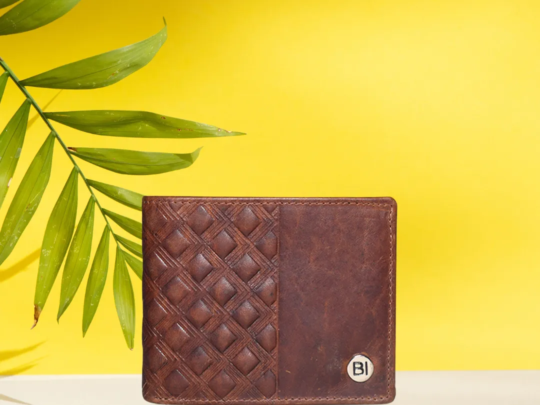 Lawrence Men’s leather wallet Brown - BIMW146