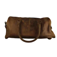 Sawyer Mens Duffle Leather Bags Brown - BIMB3012