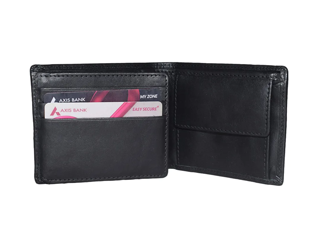 Rueben Men’s Leather Wallet Black - BIMW148