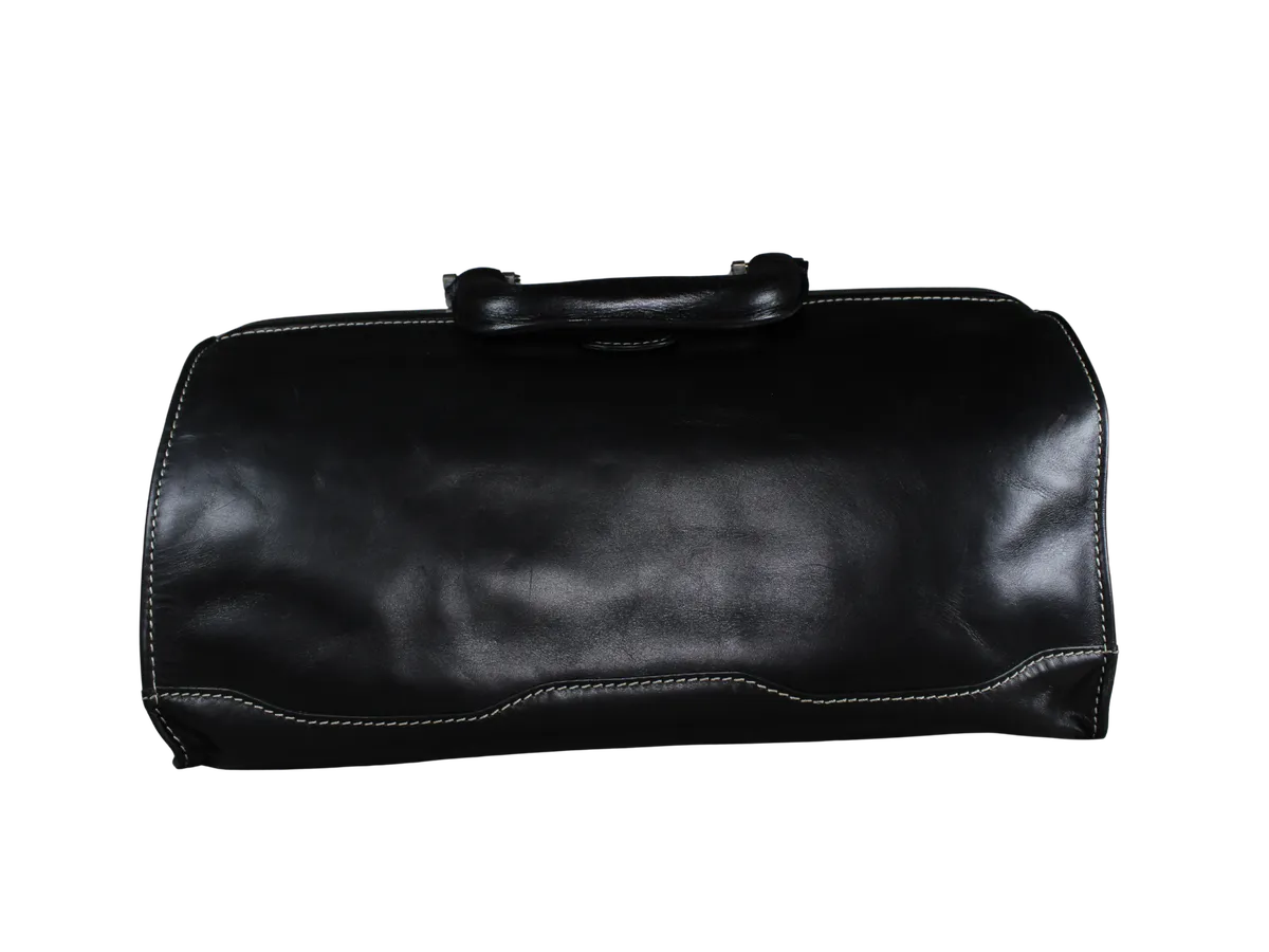 Jasper Leather Doctor Bags Black - BIMB3013