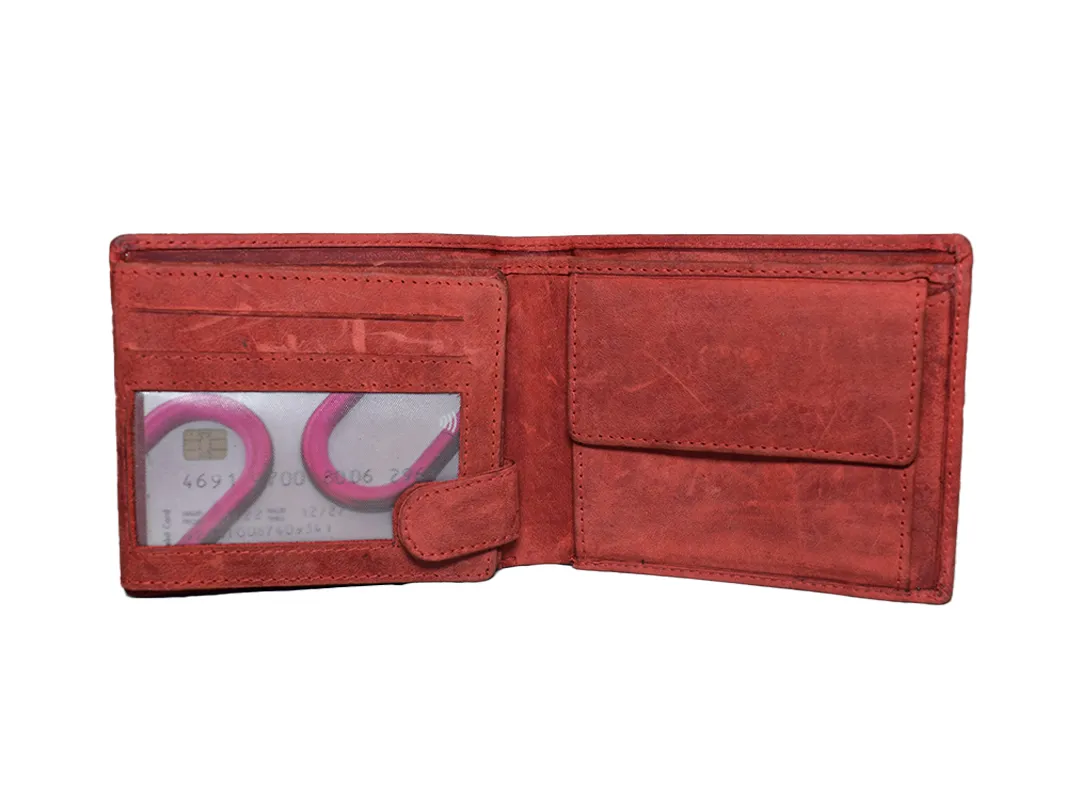 Roman Men’s Leather Wallet Red - BIMW155