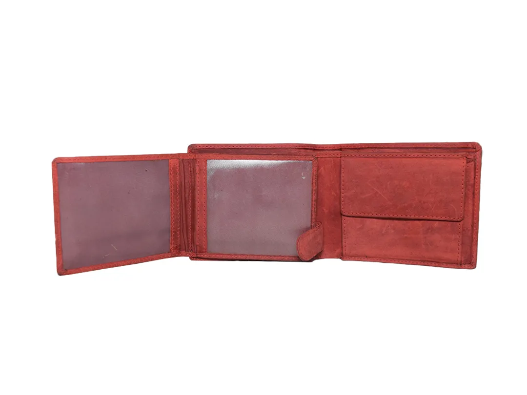 Roman Men’s Leather Wallet Red - BIMW155