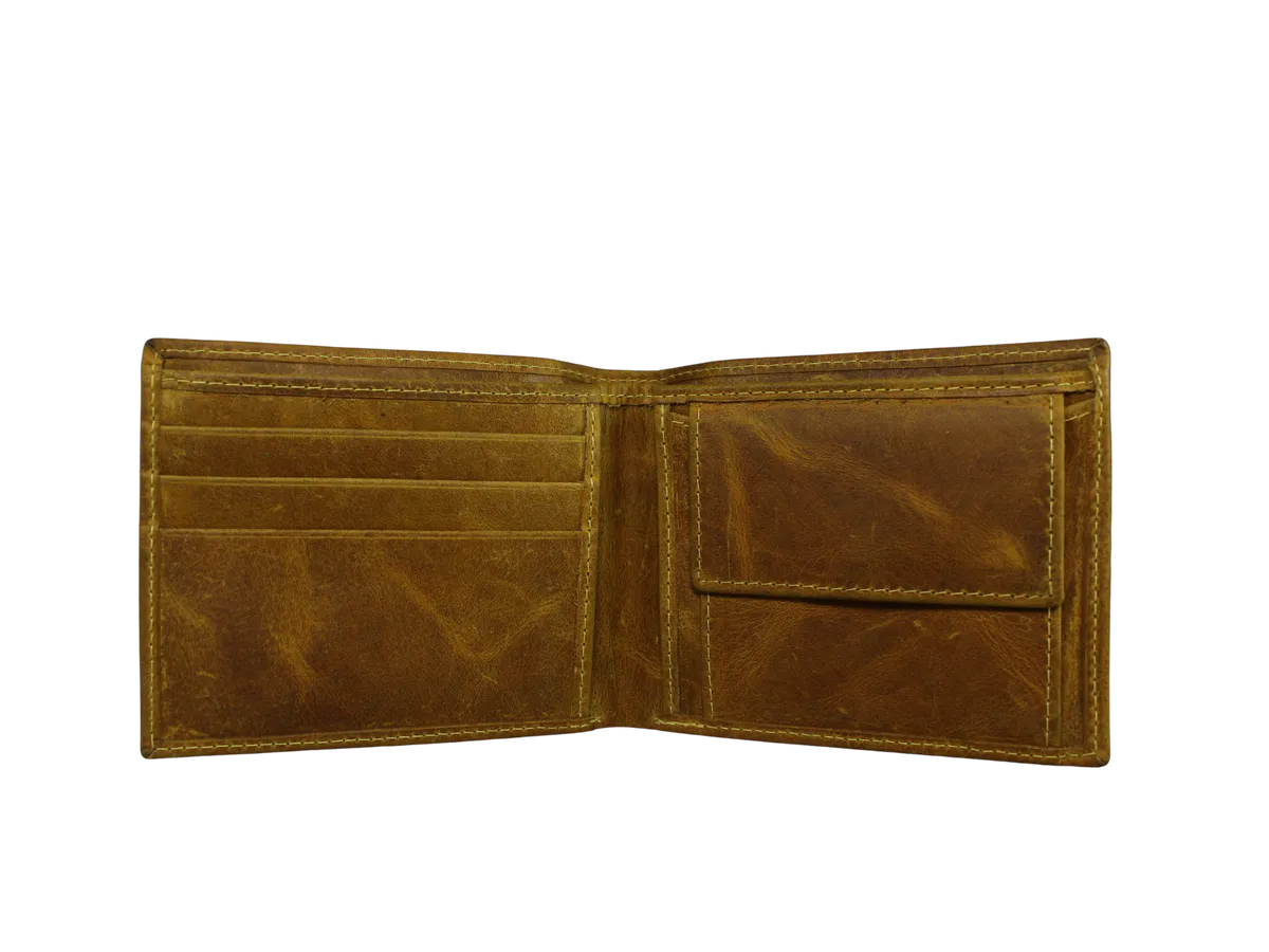 Gorge Men’s Leather Wallet Tan - BIMW201