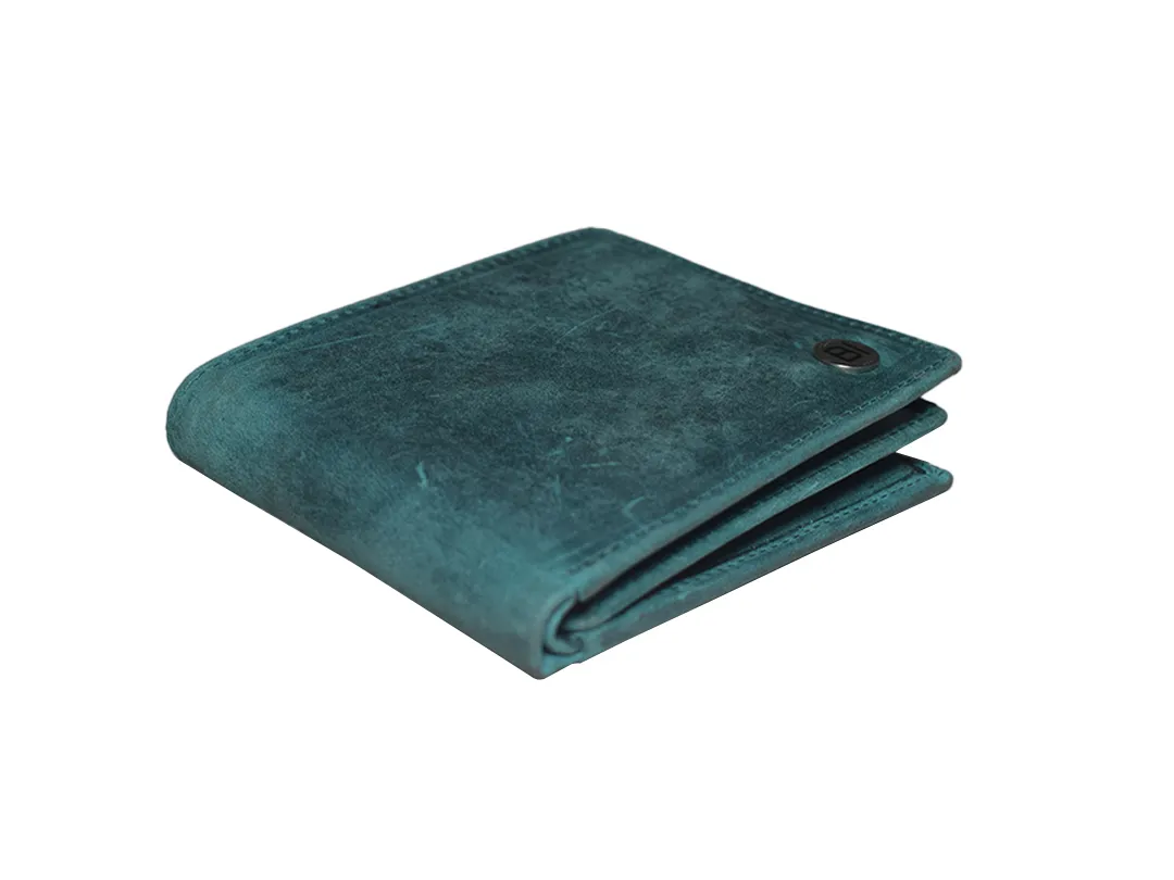 Ethan Men’s Leather Wallet Turquoise - BIMW164