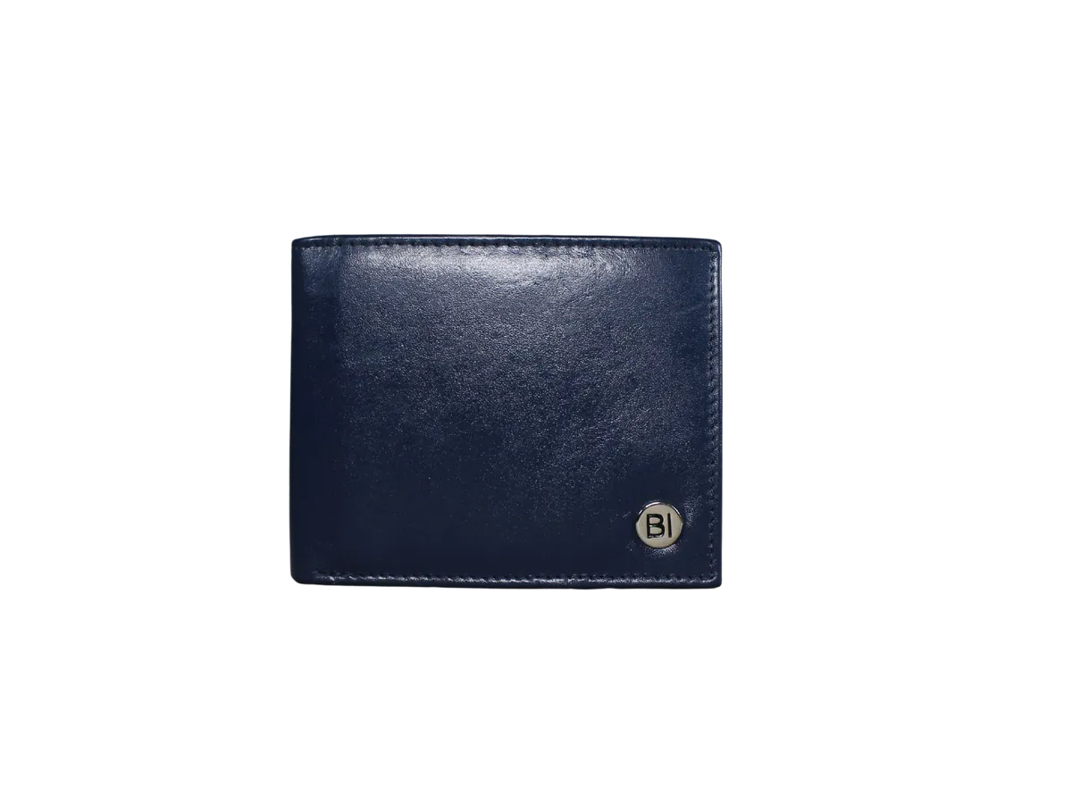 Bryson Mens Leather Wallets Blue - BIMB3018