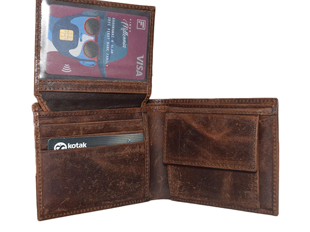 Hadson Men’s Leather Wallet Brown - BIMW170