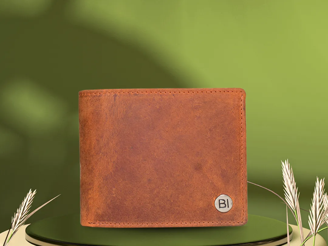 Liam Men’s Leather Wallet Tan - BIMW172