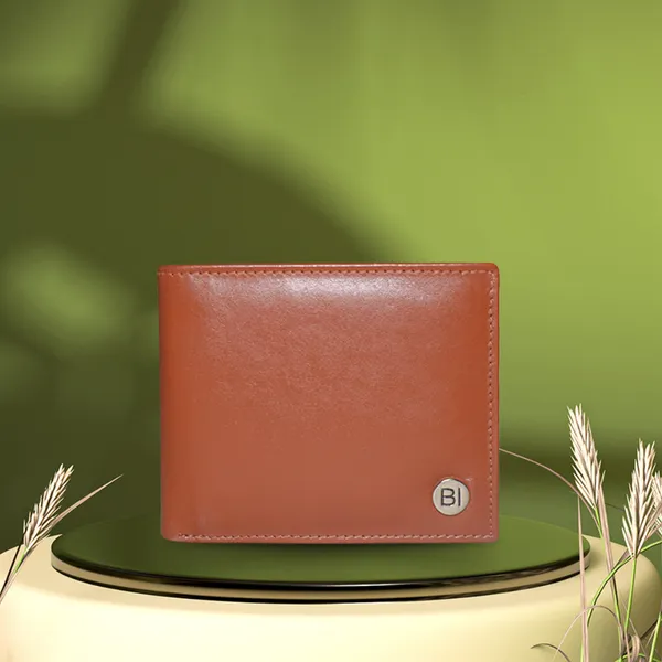 Jaxon Men’s Leather Wallet Cognac - BIMW173