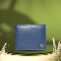 Jaxon Men’s Leather Wallet Blue - BIMW174