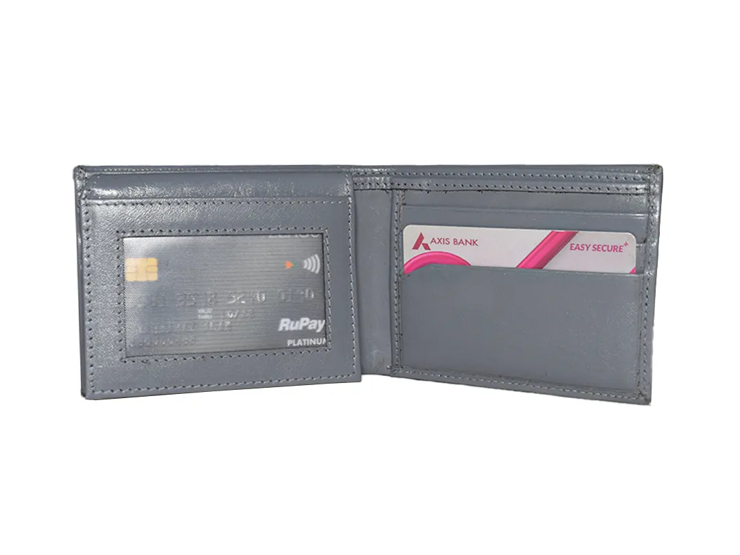 Felix Men’s Leather Wallet Grey - BIMW177